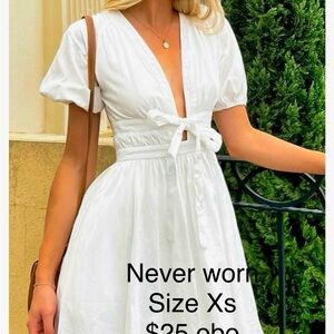 NWT Amazon White Dress